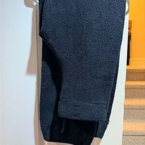 SKIMS Black Terrycloth lounge pants